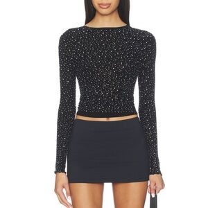 New free people night sky long sleeve top m/l